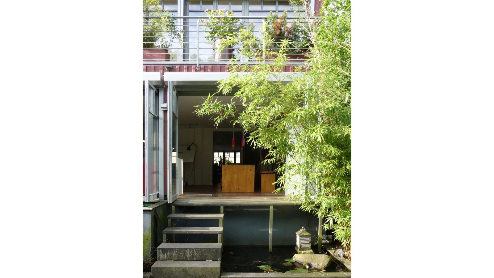 Loggia Gartenzugang  Raumkontrast Kleine Oase